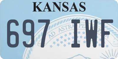 KS license plate 697IWF