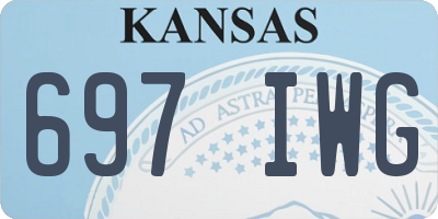 KS license plate 697IWG
