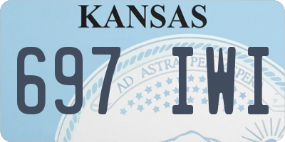 KS license plate 697IWI