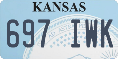 KS license plate 697IWK