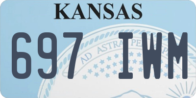 KS license plate 697IWM