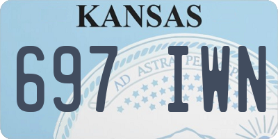 KS license plate 697IWN