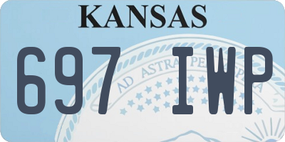 KS license plate 697IWP
