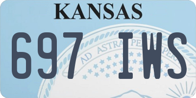 KS license plate 697IWS