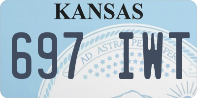 KS license plate 697IWT
