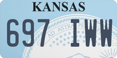 KS license plate 697IWW