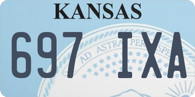 KS license plate 697IXA