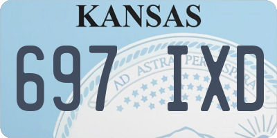 KS license plate 697IXD