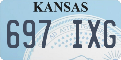 KS license plate 697IXG