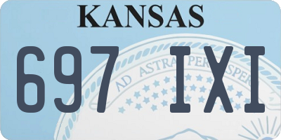 KS license plate 697IXI