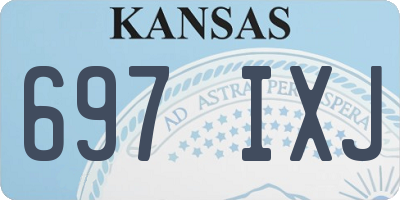 KS license plate 697IXJ