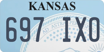 KS license plate 697IXO