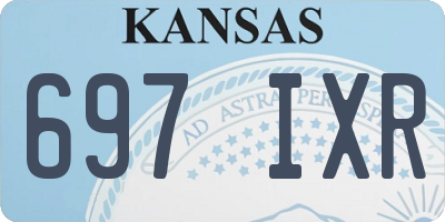 KS license plate 697IXR