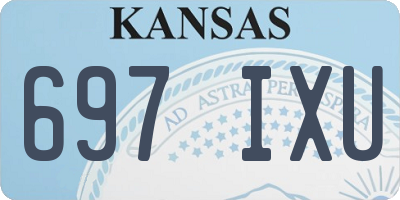 KS license plate 697IXU