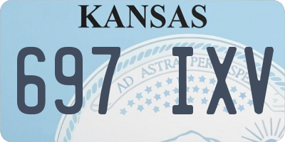 KS license plate 697IXV