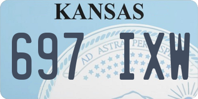 KS license plate 697IXW