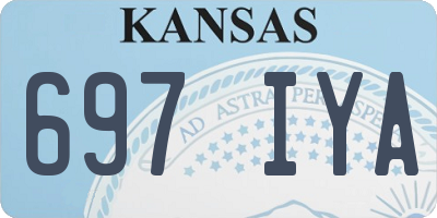 KS license plate 697IYA