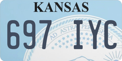 KS license plate 697IYC