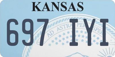 KS license plate 697IYI