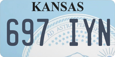 KS license plate 697IYN