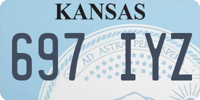 KS license plate 697IYZ