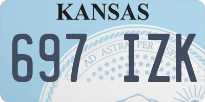 KS license plate 697IZK