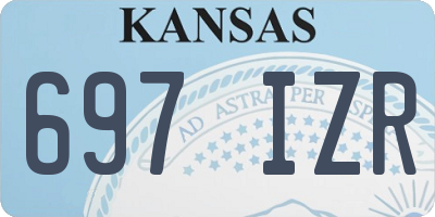 KS license plate 697IZR