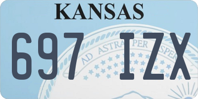 KS license plate 697IZX