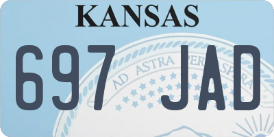 KS license plate 697JAD