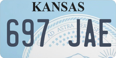 KS license plate 697JAE