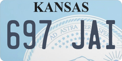 KS license plate 697JAI