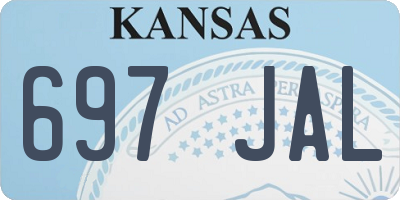 KS license plate 697JAL