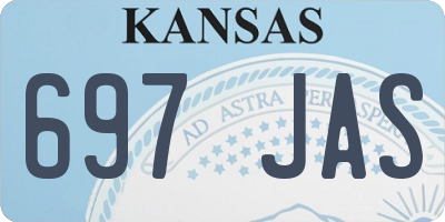 KS license plate 697JAS