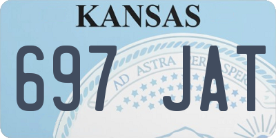 KS license plate 697JAT