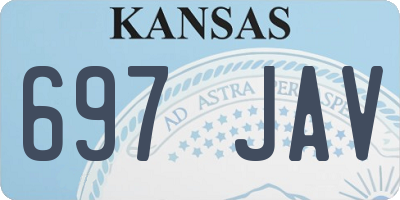 KS license plate 697JAV