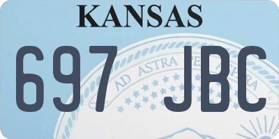 KS license plate 697JBC