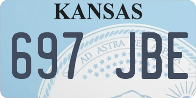 KS license plate 697JBE