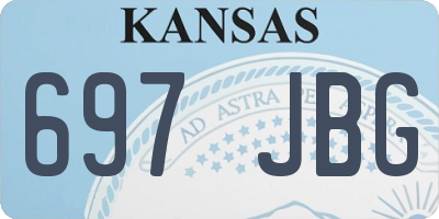 KS license plate 697JBG