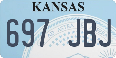 KS license plate 697JBJ