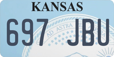 KS license plate 697JBU