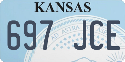 KS license plate 697JCE