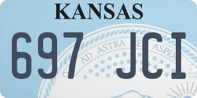 KS license plate 697JCI