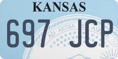 KS license plate 697JCP