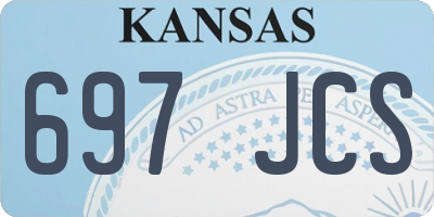 KS license plate 697JCS