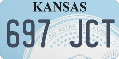 KS license plate 697JCT