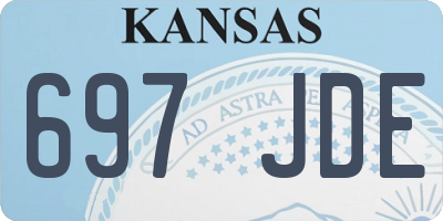 KS license plate 697JDE