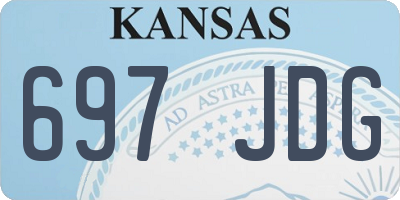 KS license plate 697JDG