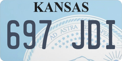 KS license plate 697JDI