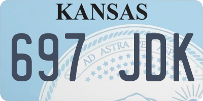 KS license plate 697JDK