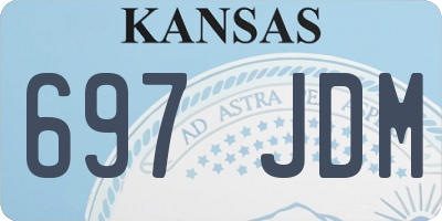 KS license plate 697JDM